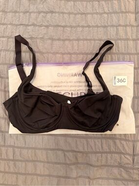 SheCurve Black Underwire Balconette Bra with Adjustable Straps